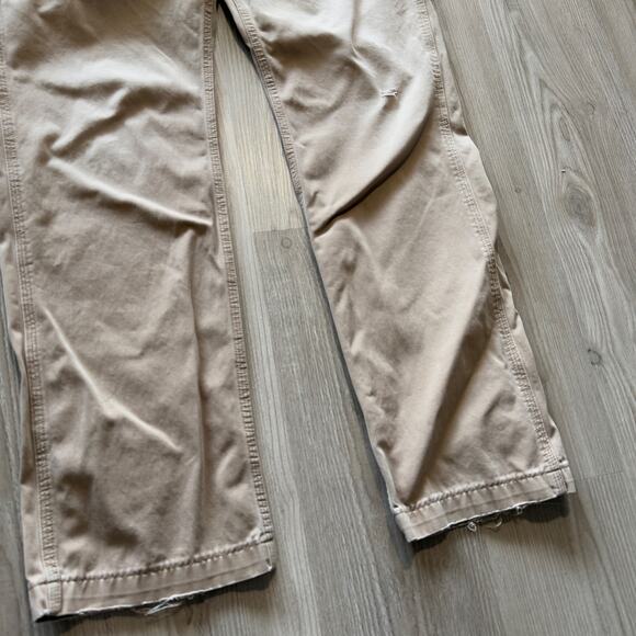 Men's Carhartt Tan Brown Khaki Cargo Utility Rugged Casual Work Pants Sz 36 x 34 - Picture 9 of 9